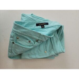 Brooks Brothers Pants Womens 8 Blue Chino Flat Front Casual‎